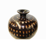 Chinese Ware Brown Black Pattern Glaze Ceramic Jar Vase ws1268S