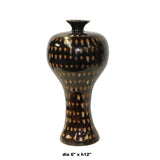 Chinese Ware Brown Black Pattern Glaze Ceramic Jar Vase ws1268S