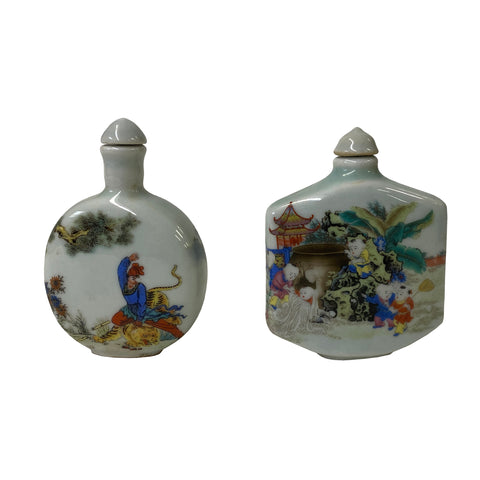 snuff bottle - porcelain bottle - oriental art