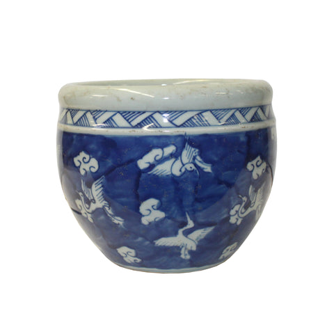 blue white vase - Chinese vase - porcelain vase