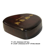 Chinese Irregular Shape Box with Ink Stone Inkwell Pad ws1308S