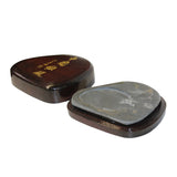 Chinese Irregular Shape Box with Ink Stone Inkwell Pad ws1308S