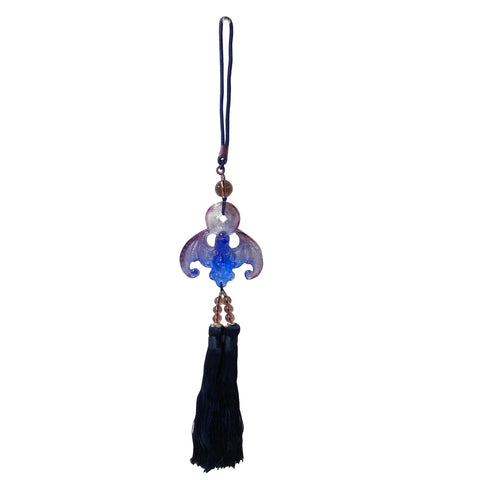 tassel pendant - liuli tassel - glass tassel