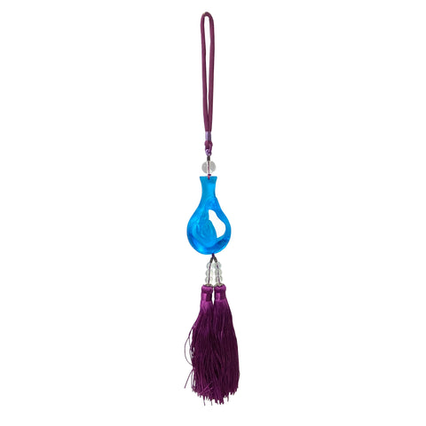 tassel pendant - liuli tassel - glass tassel