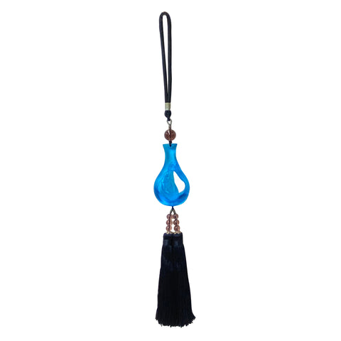 tassel pendant - liuli tassel - glass tassel