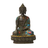 metal Buddha - Enamel Color - Sitting Buddha