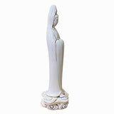 Chinese High Quality Handmade Off White Porcelain Kwan Yin Statue ws1429S