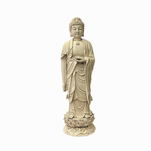 buddha statue - Abhaya - Porcelain Buddha