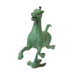 Chinese Green Rustic Ancient Artistic Horse Figure Display ws1449S