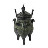 green bronze - ancient chinese art - oriental metal art