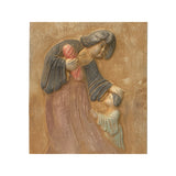 Chinese Oriental Handmade Clay Tong Lady Theme Plaque Display ws1469S