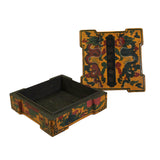chinoiserie - yellow lacquer box - Qing style box