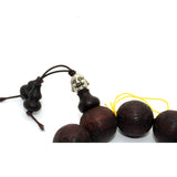 Reddish Brown Zitan Wood Beads Hand Rosary Praying Bracelet ws213S
