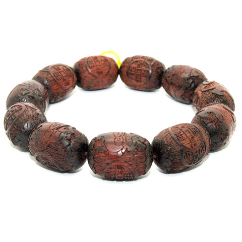 bracelet - Zitan wood - prayer beads