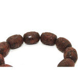 Reddish Brown Zitan Wood Beads Hand Rosary Praying Bracelet ws218S