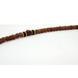 Natural Plant Seed Beads Metal Pendant Rosary Praying Necklace ws220S