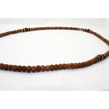 Natural Plant Seed Beads Metal Pendant Rosary Praying Necklace ws220S