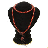necklace - rosewood beads - prayer rosary