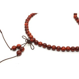 Chinese Yellow Rosewood Beads Rosary Praying Necklace ws222S