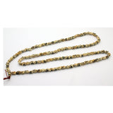 skeleton skull necklace - resin beads - prayer rosary