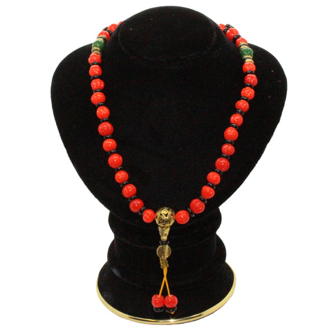 necklace - resin beads - prayer rosary