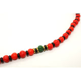 Orange Amber Color Resin Beads Rosary Praying Necklace ws226S