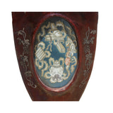 Chinese Vintage Vase Shape Lacquer Frame Porcelain Wood Wall Panels Art ws248S