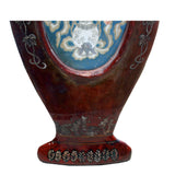 Chinese Vintage Vase Shape Lacquer Frame Porcelain Wood Wall Panels Art ws248S