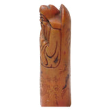 Chinese Stone Carved Old Man Theme Seal Stamp Display Art ws255S