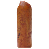 Chinese Stone Carved Old Man Theme Seal Stamp Display Art ws255S