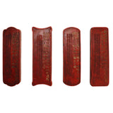 Chinese Calligraphic Box Set Cinnabar Ink Sticks Weaving Scenery Art ws266S