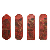 Chinese Calligraphic Box Set Cinnabar Ink Sticks Weaving Scenery Art ws266S