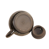 Chinese Handmade Jianye Clay Bronze Black Glaze Decor Teapot Display ws269S