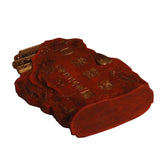Chinese Calligraphic Cinnabar Ink Stick Double Dragons Scenery Art ws277S