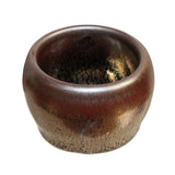 Chinese Handmade Jianye Clay Bronze Black Glaze Decor Teacup 2 Pieces  ws280S