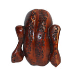 Chinese Bamboo Carved Old Man Face Display ws299S