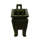 Chinese Handmade Dark Olive Green Ceramic Accent Ding Holder ws320S