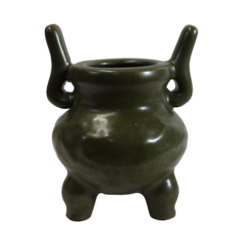 incense holder - ding - oriental clay urn