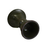 Chinese Handmade Dark Olive Army Green Ceramic Accent Vase ws331S