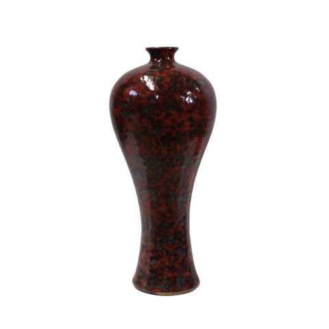 red vase - porcelain vase - fish flower vase