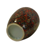 Chinese Handmade Ox Blood Red Marks Ceramic Accent Vase ws343S