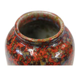 Chinese Handmade Ox Blood Red Marks Ceramic Accent Vase ws343S