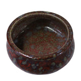 Chinese Handmade Ox Blood Red Marks Ceramic Incense Holder Urn ws346S