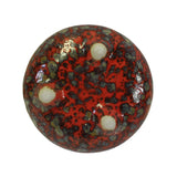 Chinese Handmade Ox Blood Red Marks Ceramic Incense Holder Urn ws346S