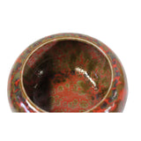 Chinese Handmade Ox Blood Red Marks Ceramic Incense Holder Urn ws347S