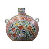 Chinese Handmade Multi-Color Flower Porcelain BaoYue Pot Jar  ws354S