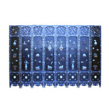 stone inlaid - screen panel - antique chinoiserie screen