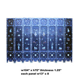 stone inlaid - screen panel - antique chinoiserie screen