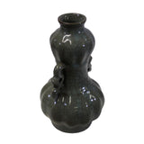 Chinese Handmade Guan Ware Style Crackle Celadon Ceramic Accent Vase ws367S