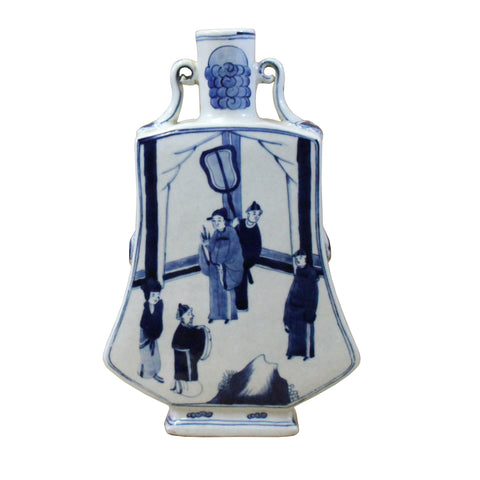 blue white vase - Chinese vase - porcelain vase